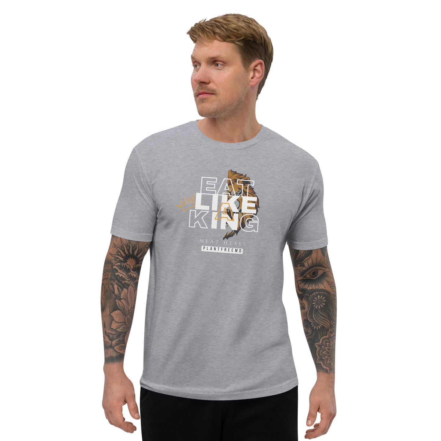 Eat Like A King Men's Fitted T-shirt
