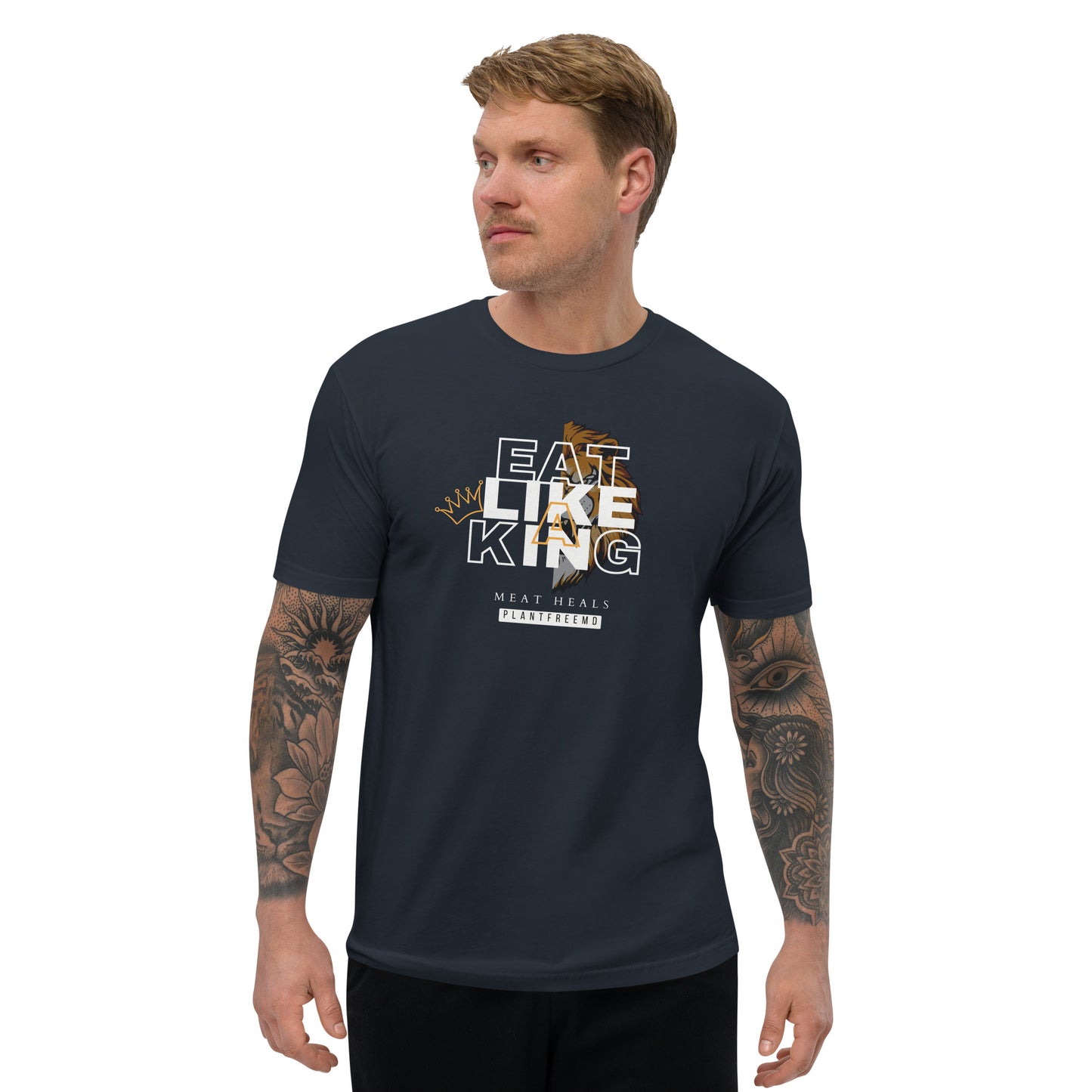 Eat Like A King Men's Fitted T-shirt