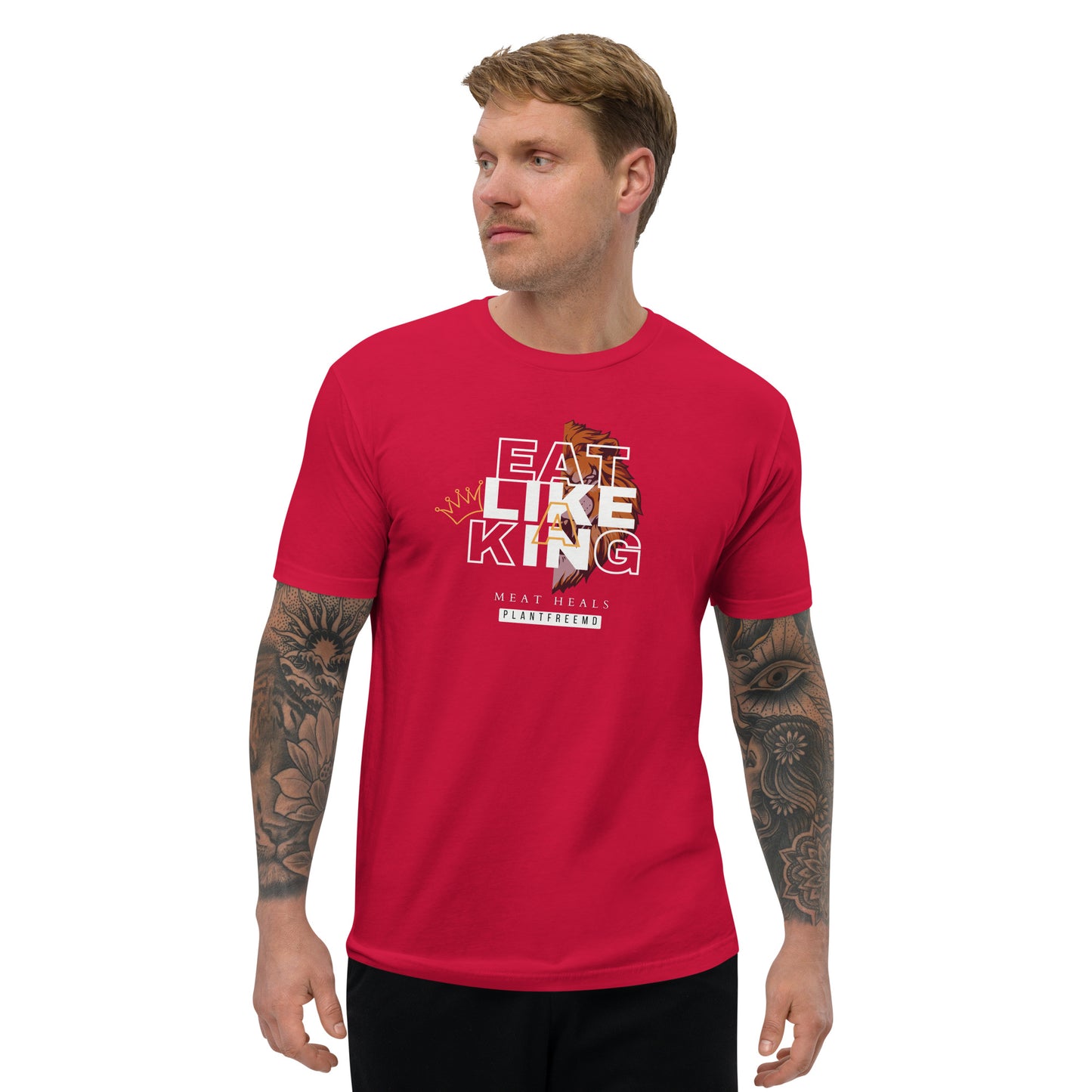 Eat Like A King Men's Fitted T-shirt