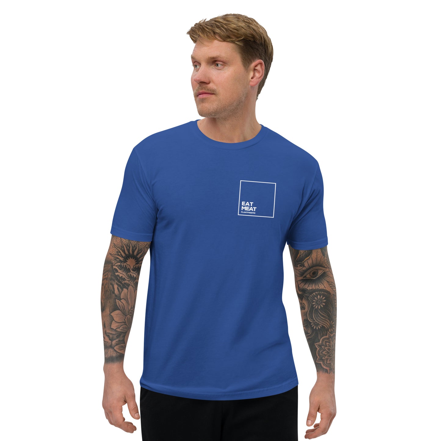 Eat Meat Men's Fitted T-shirt