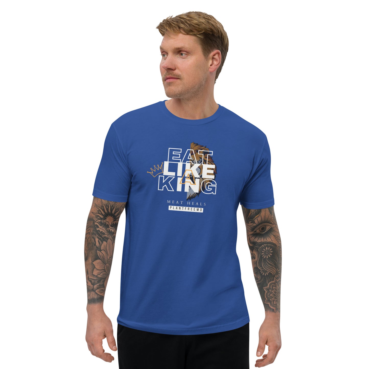 Eat Like A King Men's Fitted T-shirt