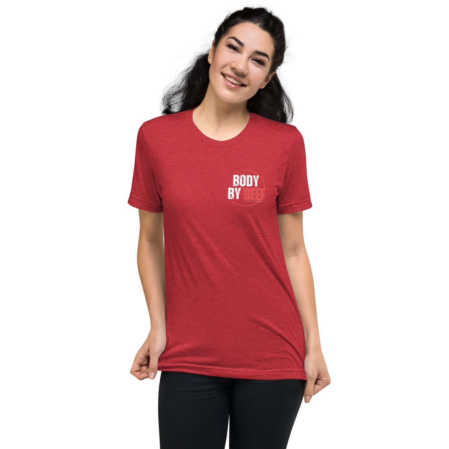 Body by Beef Unisex Tri-blend Short sleeve T-shirt